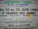 TOURNOI DES JEUNES) 1989 TARBES -DATES RENCONTRES ENGAGEMENTS AFFICHE 60X40 - Sonstige & Ohne Zuordnung