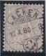 Heimat SZ Lachen 1880-10-12 Voll-O Sitzende Zu#42 40Rp. Grau - Usati