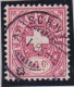Heimat SZ Schwyz 1885-01-25 Voll-O Auf 10C.Telegraphen-Marke - Télégraphe