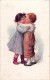 8 Postcards Karl Feiertag Artist Signed &Numbered Dancing Couples  Children Accordeon Violin Drum - Feiertag, Karl