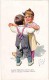 Delcampe - 8 Postcards Karl Feiertag Artist Signed &Numbered Dancing Couples  Children Accordeon Violin Drum - Feiertag, Karl