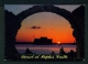 CYPRUS  -  Sunset At Paphos Castle  Used Postcard As Scans - Cyprus