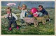 6 Postcards Karl Feiertag Artist Signed &Numbered Spring Easter Eggs Pear Orchard Prunes N°4692-195-4679 - Feiertag, Karl