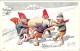 4 Postcards Karl Feiertag Artist Signed & Numbered -Gnomes Dwarfs With Pigs Dancing In The Snow Chimney Sweepers - Feiertag, Karl