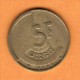 BELGIUM   5 FRANCS (DUTCH) 1986 (KM # 164) - 5 Francs