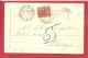 N°Y&T  N° 67  LIVORNO      Vers   FIRENZE  1901   2 SCANS - Storia Postale