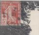 CHALONS SUR MARNE 1915 ? Timbre N° 147 Semeuse 5c Croix Rouge Sur Carte Jardin Du Jard Chalons Sur Marne - Manual Postmarks