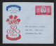 GREAT BRITAIN Aerogramme 6d Overprinted 6 Annas Queen Coronation 1953 Cancel Southampton To USA! STK#X20893 - Stamped Stationery, Airletters & Aerogrammes