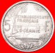 &#9733;SHIPS: FRENCH OCEANIA &#9733; 5 FRANCS 1952! LOW START&#9733;NO RESERVE! - Polynésie Française