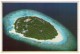 MALDIVES - AERIAL VIEW RESORT ISLAND / THEMATIC STAMP-BUTTERFLY - Maldives