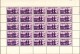 St Pierre Et Miquelon MNH Scott #186 Partial Sheet Of 25 60c Port St. Pierre Variety: Splash In Water Position 1/2 - Blocs-feuillets