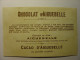 CHROMO CARTE - CHOCOLAT D´AIGUEBELLE - MAISON SOUS LA NEIGE - 10X6 - Aiguebelle