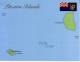 Map & Flag Of Pitcairn Islands - Carte Géographique Des Iles De Pitcairn - Isole Pitcairn