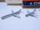 COFFRET PROMOTIONNEL  5 AVIONS EN METAL  AU  1/600 EME DELTA AIR LINES MADE IN RFA - Reclamegeschenk