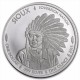 Médaille Argent 999/1000 1 Once Indien Sioux - Altri & Non Classificati