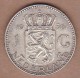 AC - NETHERLANDS - 1 GULDEN 1956 SILVER COIN VF+ - 1948-1980 : Juliana