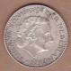 AC - NETHERLANDS - 1 GULDEN 1956 SILVER COIN VF+ - 1948-1980 : Juliana