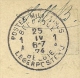 Kaart (Rudeshein) Met Stempel POSTES MILITAIRES BELGIQUE 1A Op 25/4/1924 - Armeestempel