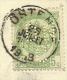 56 Op Kaart Met Stempel OSTENDE, Met Firmaperforatie (perfin) "DNC" - 1863-09