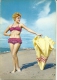 PIN-UP   Vintage  Ragazza Bionda In Costume Sul Mare Con Ombrellone - Pin-Ups