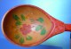 Delcampe - 3/3. USSR Russian Khokhloma Hohloma Vintage Soviet Wooden Spoon Soviet Cutlery - Kitchen Decor - Collectibles - Spoons
