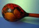 Delcampe - 1/2. USSR Russian Khokhloma Hohloma Vintage Soviet Wooden Spoon Soviet Cutlery - Kitchen Decor - Collectibles - Cuillers