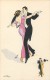 ILLUSTRATEUR X. SAGER - DANSE - LE TANGO - DANSEUSE - SERIES 574 - B.G. PARIS - VINTAGE ORIGINAL ARTIST SIGNED POSTCARD - Sager, Xavier