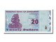 Billet, Zimbabwe, 20 Dollars, 2009, 2009-02-02, NEUF - Zimbabwe