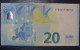 20 EURO S006H1 Draghi Italy Serie SF Perfect  UNC - 20 Euro