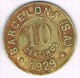 Moneda Cooperativa De Consumo Andresense. SAN ANDRES (Barcelona) 1928, 10 Cts - Professionals/Firms