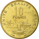 Monnaie, Djibouti, 10 Francs, 1977, FDC, Aluminium-Bronze, KM:E4 - Djibouti