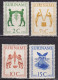 Suriname 1955 4e Jaarvergadering Carribean Tourist Association Ongestempelde Serie NVPH 317 / 320 - Suriname ... - 1975