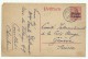 Entier Postale Allemand Surchargé Belgien 10 Centimes, Obl. Mecheln Pour La Croix Rouge à Genève - Altri & Non Classificati