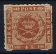 Denmark: Mi Nr 9 MH/*   1863  Light Fold At Richt  Corner - Nuovi