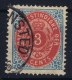 Denmark: Danish West Indies  Mi Nr 6 II  Used  Rahmen Kopfstehend. - Dänische Antillen (Westindien)