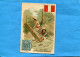 CHROMO-IMAGE-La Poste Au Pérou - - Drapeau Et Illustration  Timbre  De 1908- - Other & Unclassified