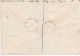 ISRAEL  31/03/1949 FDC REGISTERED COVER MICHEL 16 (2) 1 FULL TAB ATTEST - Lettres & Documents