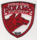 ROMANIA DINAMO BUCHAREST  FOOTBALL CLUB EMBLEM,PATCH 63 X 50 MM. - Scudetti In Tela