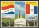 ST. MAARTEN ST. MARTIN (10,5 X 15 Cm) Dutch And French Boarder Monument 1985 - Saint-Martin