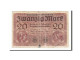 Billet, Allemagne, 20 Mark, 1918, 1918-02-20, KM:57, B+ - 20 Mark