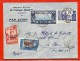 CÔTE DES SOMALIS LETTRE DE 1939 DE DJIBOUTI POUR LE CAIRE EGYPTE(2 TP DEFECTUEUX) - Lettres & Documents