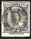 TONGA 2 PENCE PURPLE QUEEN HEAD LIGHTER SHADE 1920 USEDH SG76 READ DESCRIPTION !!! - Tonga (1970-...)