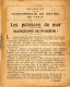 LIVRET RECETTES:LES POISSONS DE MER  Syndicat De La Poissonnerie En Détail De Paris  ANNEES 1900 - Gastronomia