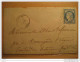 1876 SAUGUES To Canton De Vertaizon Puy-de-Dome Puy De Dome 8345 Cancel 25c Timbre Sobre Cover Lettre France - 1871-1875 Ceres