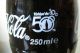 AC - 50th ANNIVERSARY OF COCA COLA IN TURKEY 2014 EMPTY GLASS BOTTLE & CROWN CAP 250 Ml - Bottiglie