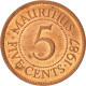 Monnaie, Mauritius, 5 Cents, 1987, SUP+, Copper Plated Steel, KM:52 - Maurice