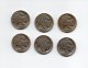 854 I ) USA - LOT DE 6  PIECES DE FIVE CENTS (BISON ET TETE D'INDIEN) - Other - America