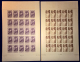 Francia 1940 Complete Set In Sheets Of 25 Not Perf Unif.454/57 **/MNH VF/F - Unclassified