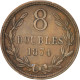 Monnaie, Guernsey, 8 Doubles, 1874, Birmingham, TTB, Bronze, KM:7 - Guernesey