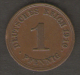 GERMANIA 1 PFENNIG 1910 - 1 Pfennig